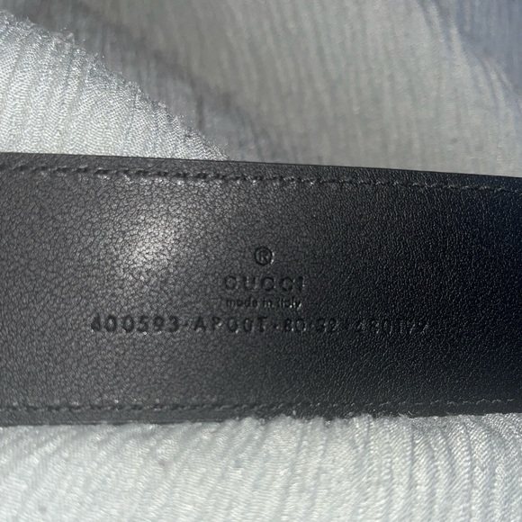Leather 1.5in wide Gucci GG Marmont belt 80.32 - Picture 2 of 5